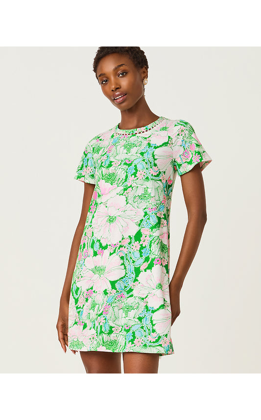 CODY SHORT SLEEVE DRESS, PUTTING GREEN POPPYLAND