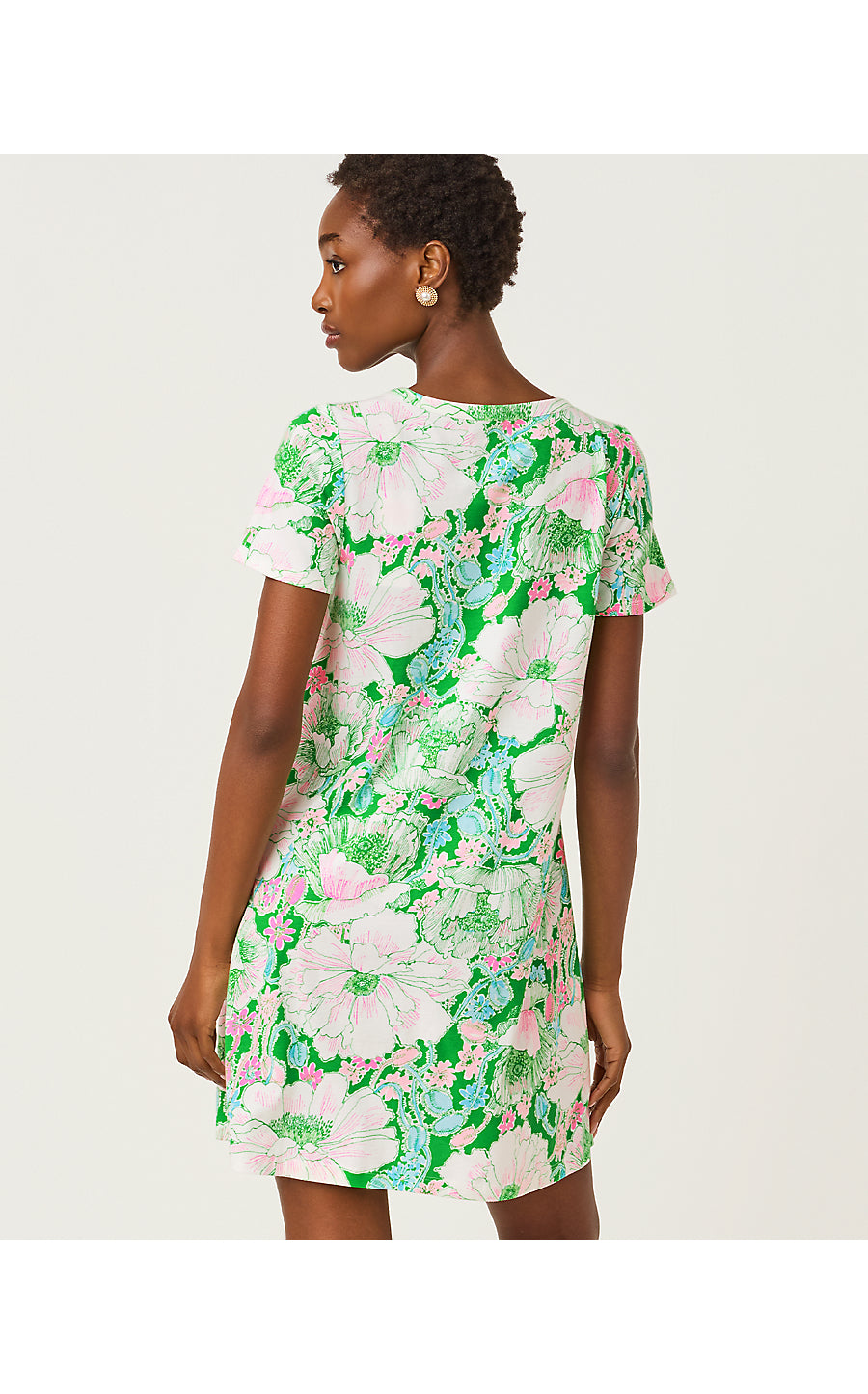 CODY SHORT SLEEVE DRESS, PUTTING GREEN POPPYLAND
