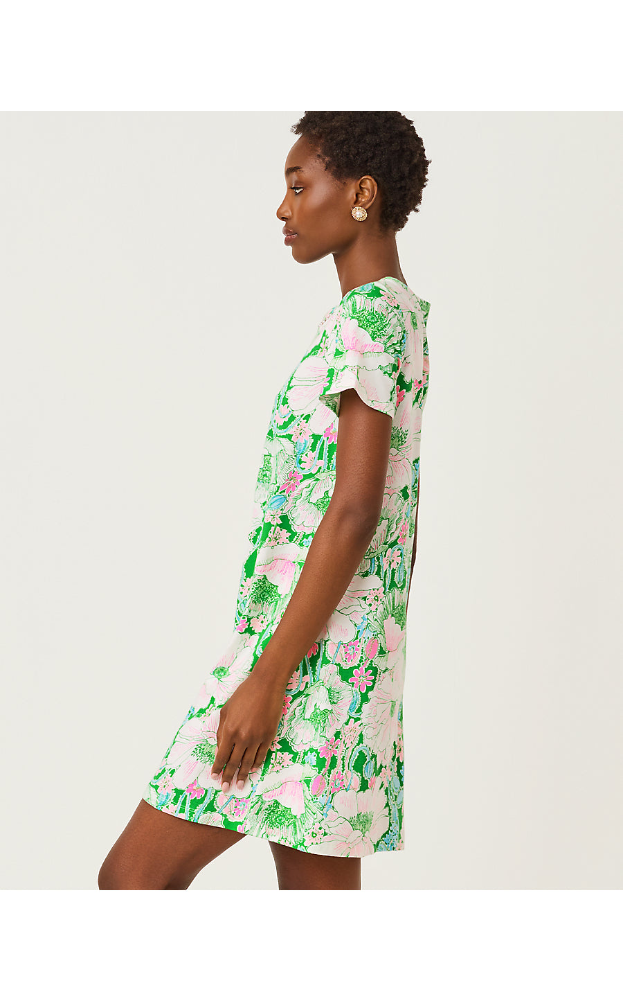 CODY SHORT SLEEVE DRESS, PUTTING GREEN POPPYLAND
