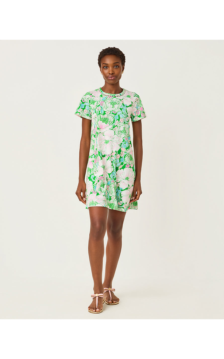 CODY SHORT SLEEVE DRESS, PUTTING GREEN POPPYLAND