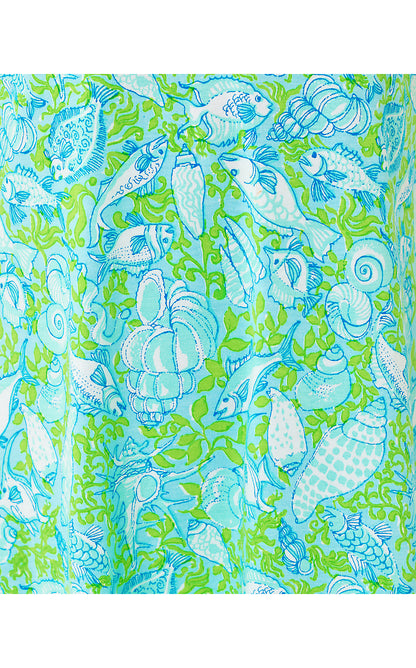 CODY SHORT SLEEVE DRESS, DAY DREAM BLUE THROW ME A LINE