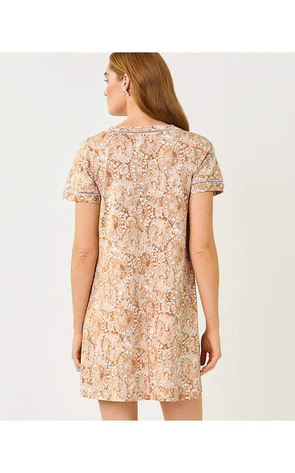 CODY SHORT SLEEVE DRESS, ICED LATTE LIL JIMS STUFF