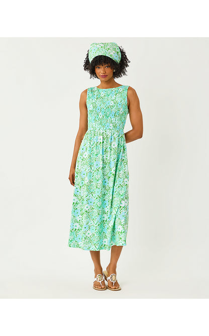 FINNLEY MIDI DRESS, MINT CONDITION BURST OF JOY