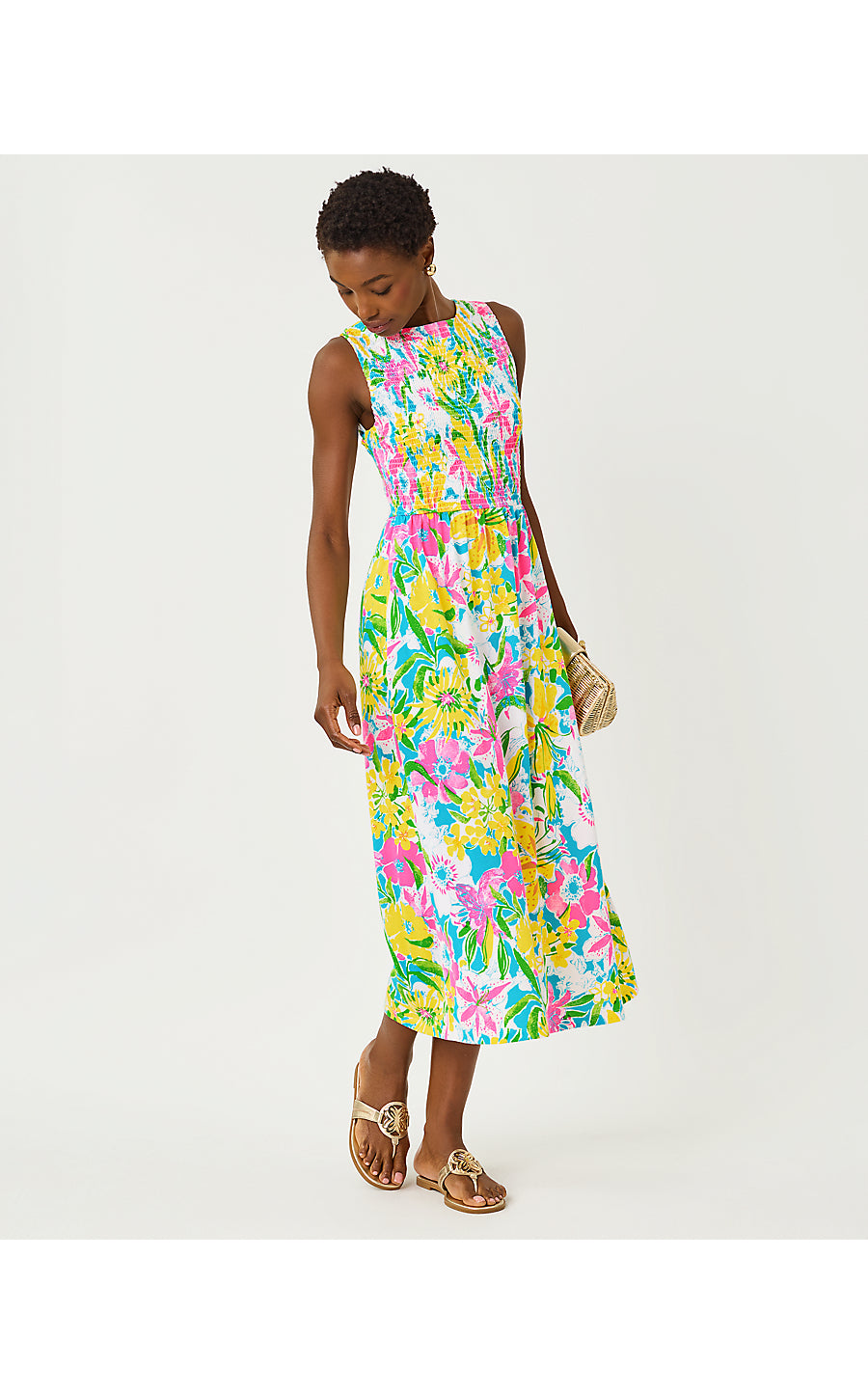 FINNLEY MIDI DRESS, MULTI LOVELY LILLY