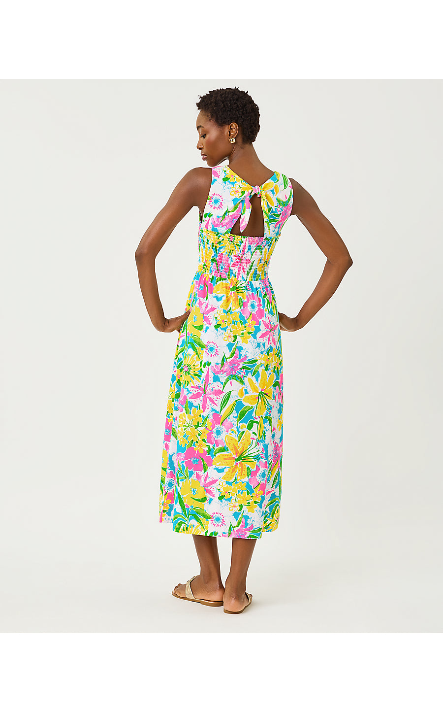 FINNLEY MIDI DRESS, MULTI LOVELY LILLY