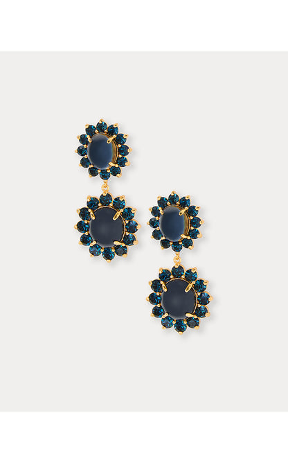 LOREN HOPE GEORGIE DROP EARRINGS, LOW TIDE NAVY