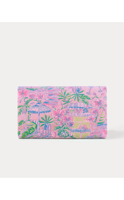 FIZZONI CLUTCH, CONCH SHELL PINK SUNNY DEE