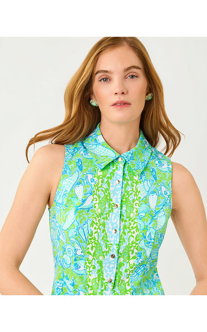 KATHY DRESS UPF 50+, DAY DREAM BLUE THROW ME A LINE ENGINEERED GOLF