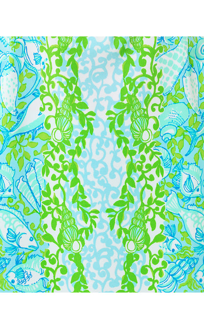 KATHY DRESS UPF 50+, DAY DREAM BLUE THROW ME A LINE ENGINEERED GOLF