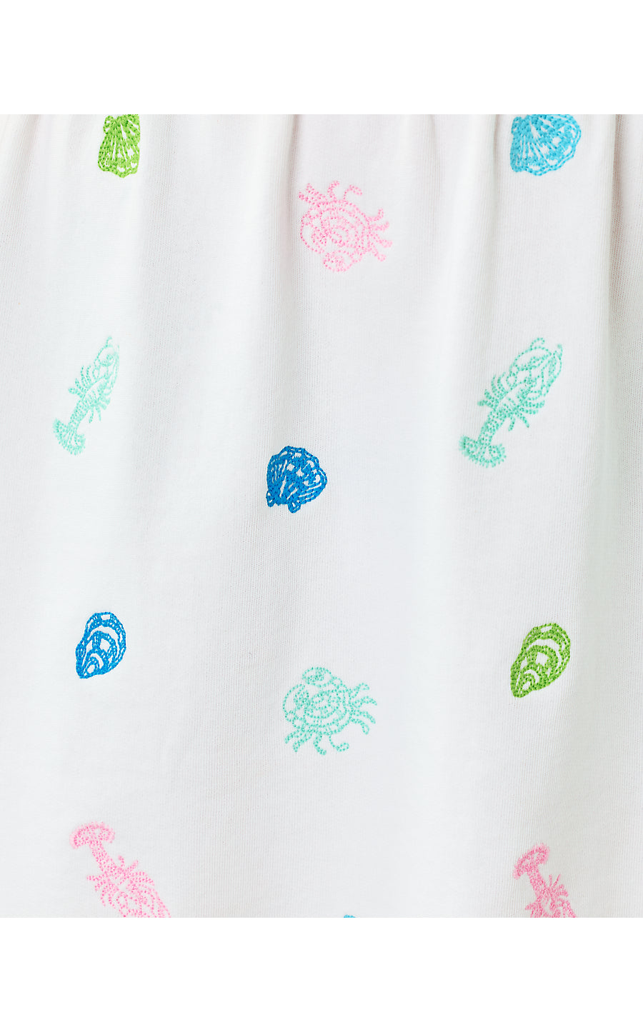 FENN DRESS, MULTI BEACH TREASURE EMBROIDERY