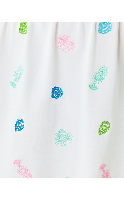 FENN DRESS, MULTI BEACH TREASURE EMBROIDERY