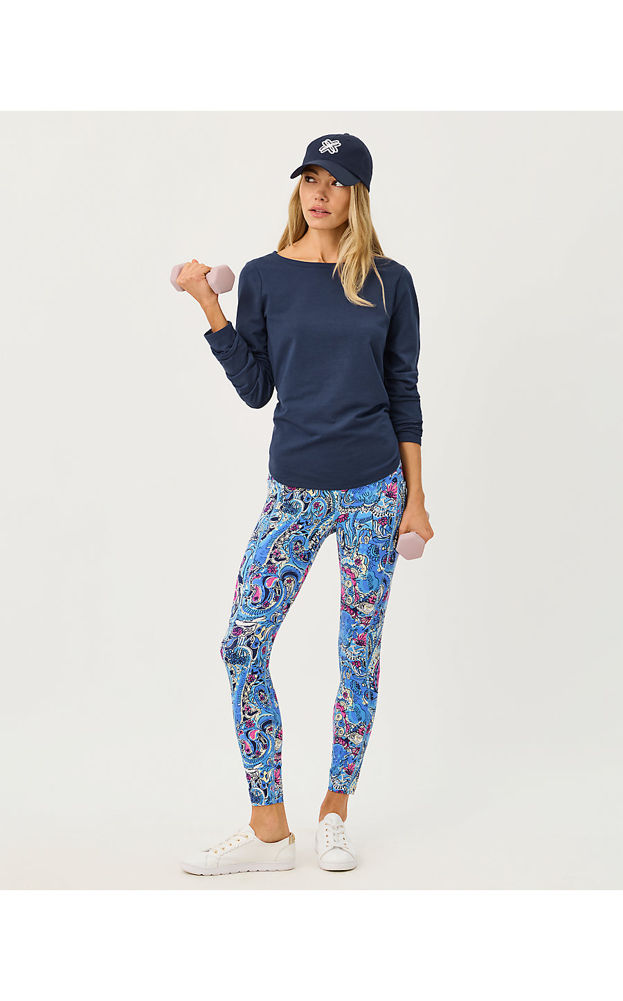 ENDURANCE HIGH RISE MIDI LEGGING, MULTI PAISLEY PARADE