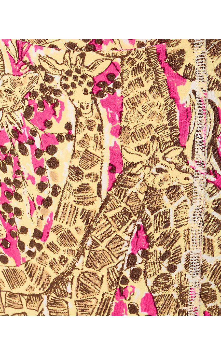 ENDURANCE HIGH RISE MIDI LEGGING, PINK ASTER LIL SKETCHING ON SAFARI