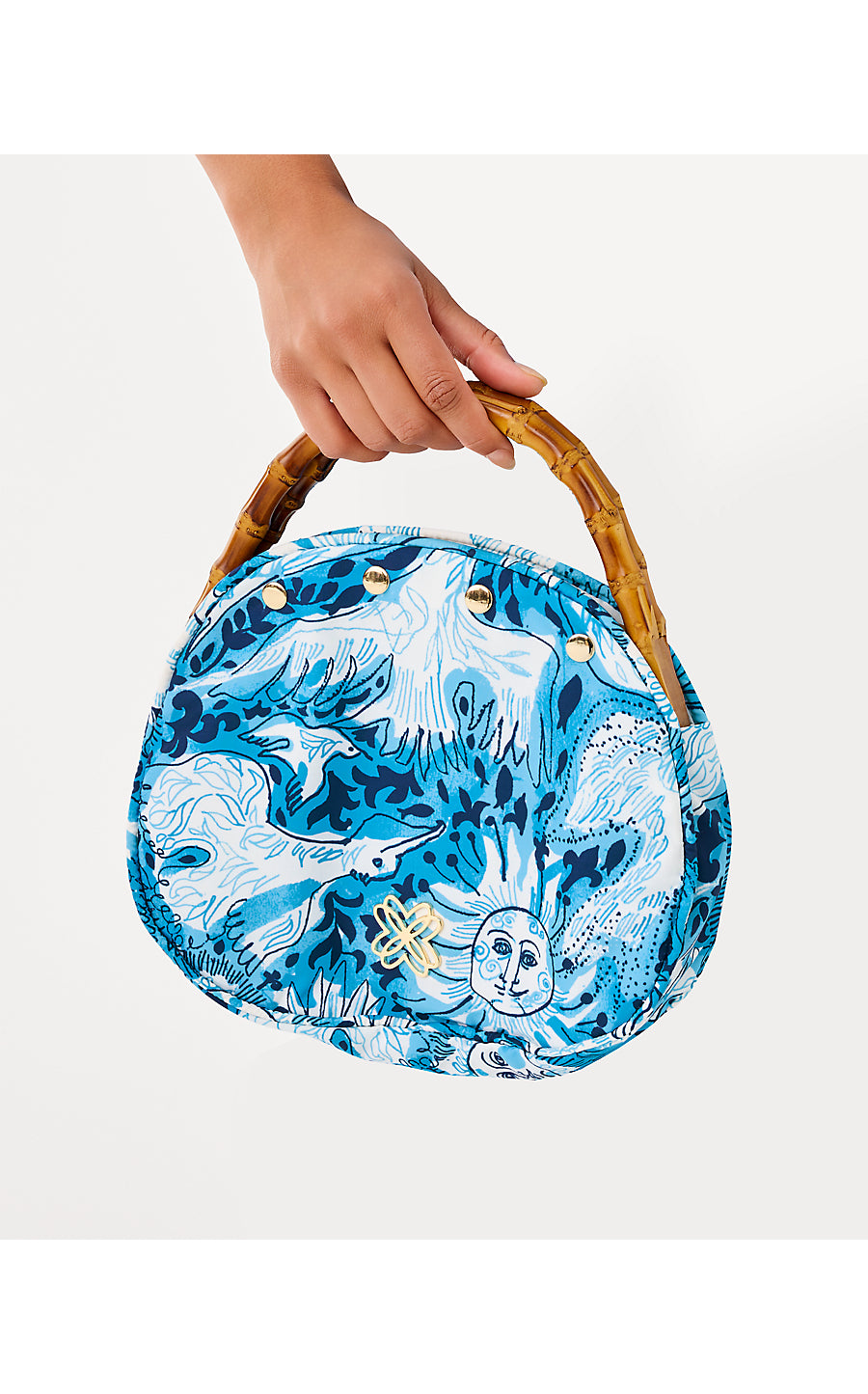 BREAKERS BAMBOO BERMUDA BAG, BELLEVUE BLUE LILLY GULLS