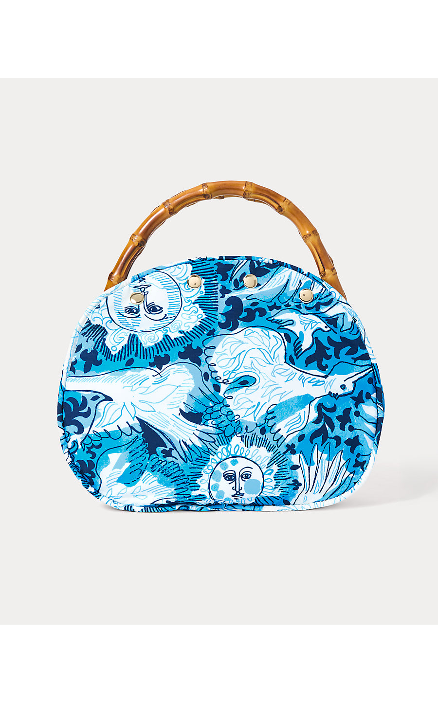 BREAKERS BAMBOO BERMUDA BAG, BELLEVUE BLUE LILLY GULLS