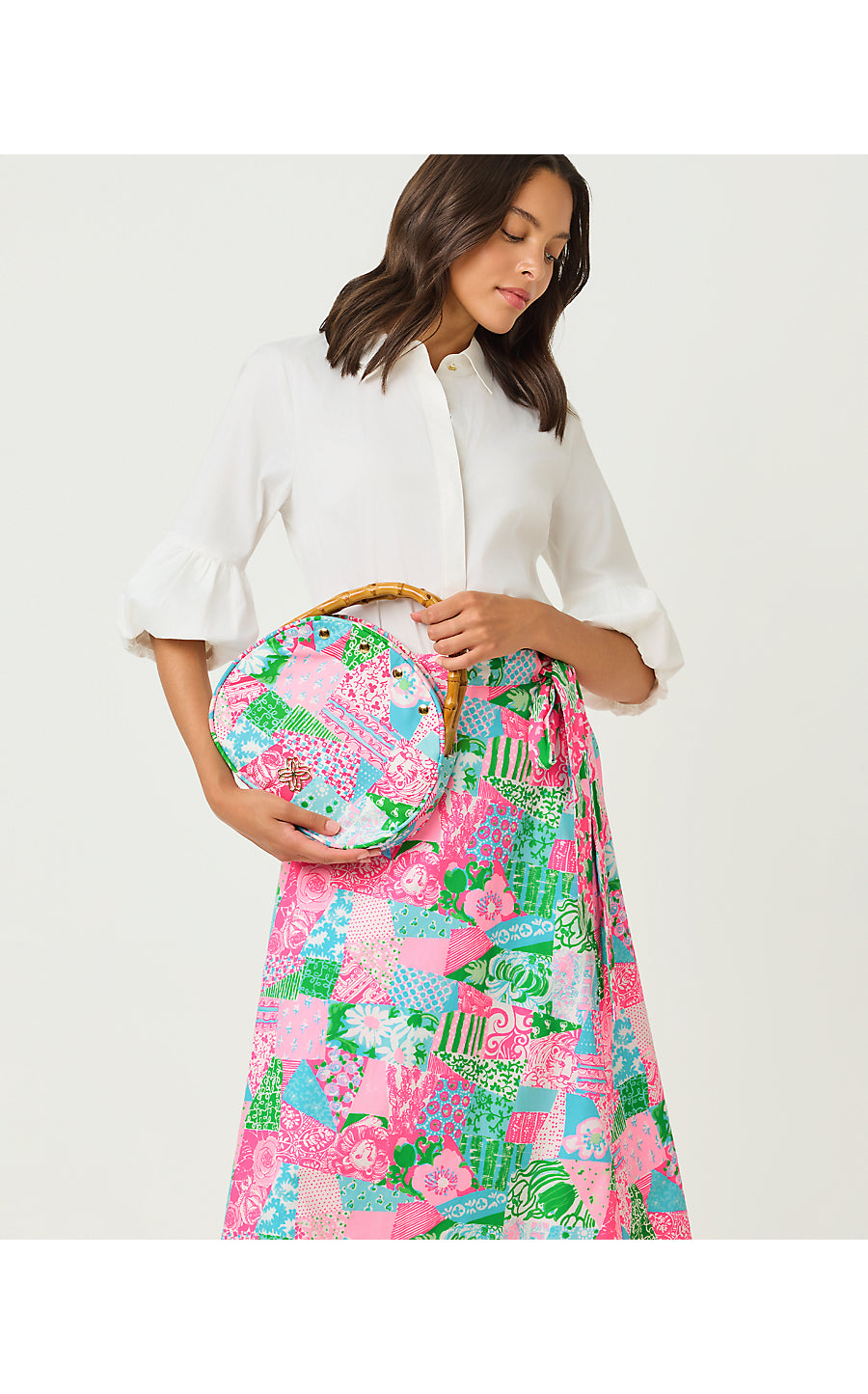 BREAKERS BAMBOO BERMUDA BAG COVER, MULTI CRAZY QUILT