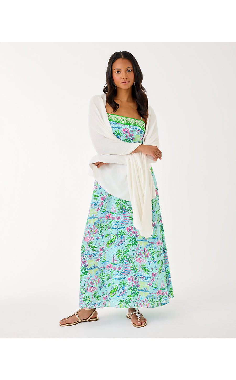 LANELLE CASHMERE WRAP, COCONUT