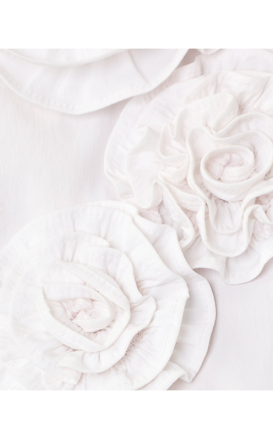 THE SLEEVELESS FLOWER FITTED LILLY SHIRT, RESORT WHITE