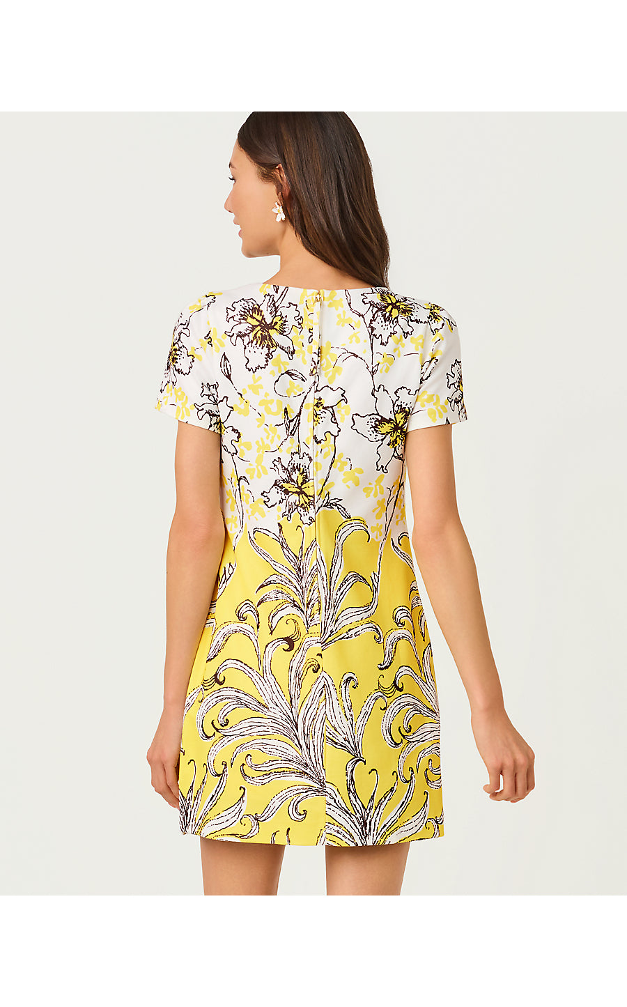 MELODIE SKIRTED ROMPER, ESTELLE YELLOW BUMBLEY BUZZ ENGINEERED ROMPER