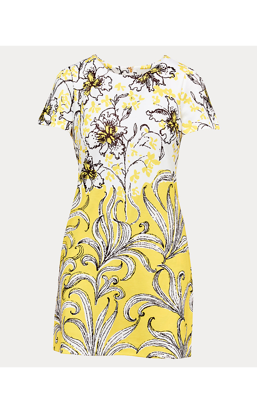 MELODIE SKIRTED ROMPER, ESTELLE YELLOW BUMBLEY BUZZ ENGINEERED ROMPER