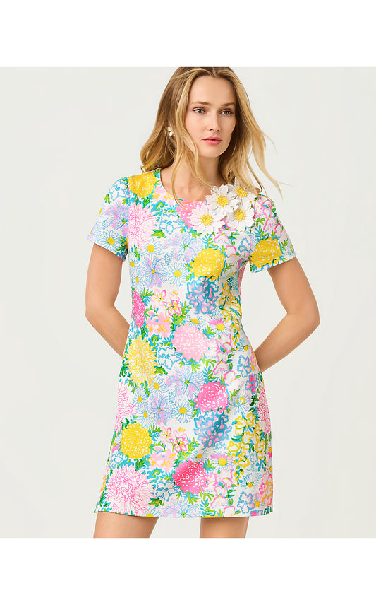 MELODIE SKIRTED ROMPER, MULTI LILLY GARDEN