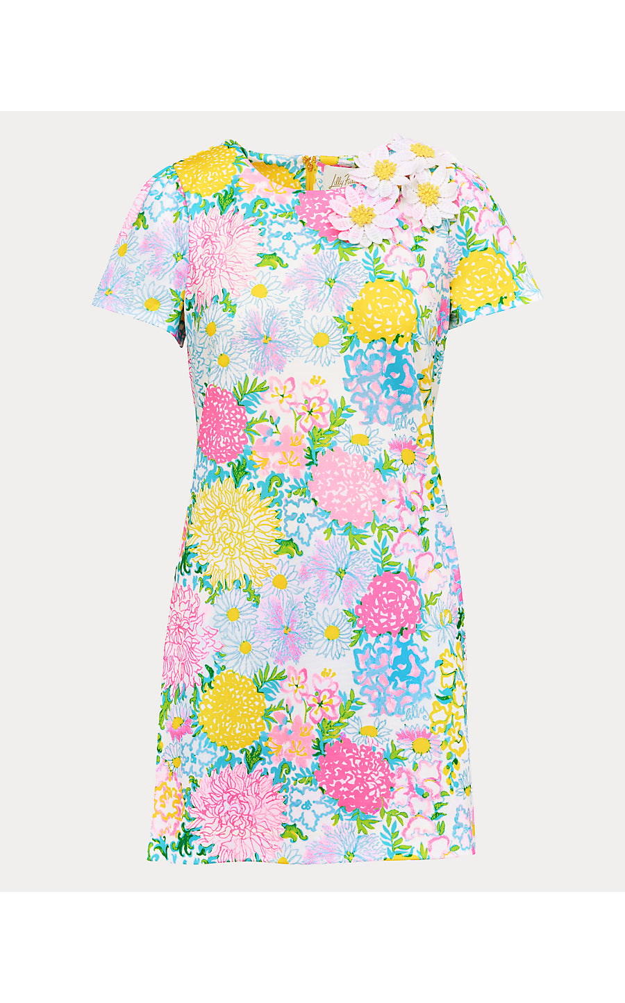 MELODIE SKIRTED ROMPER, MULTI LILLY GARDEN