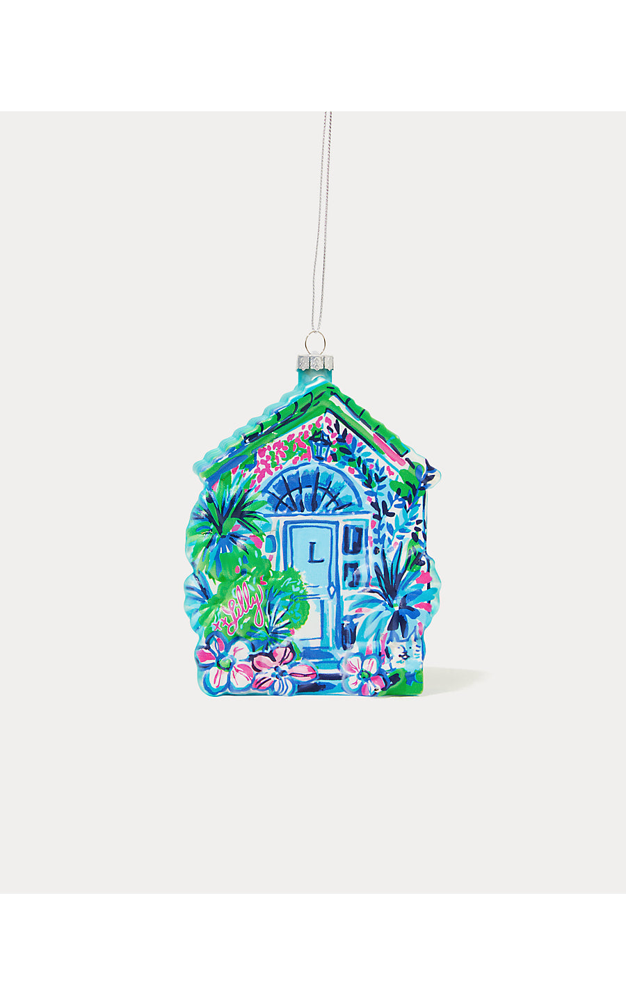 LILLY'S HOUSE ORNAMENT, MULTI LILLYS DOOR ORNAMENT