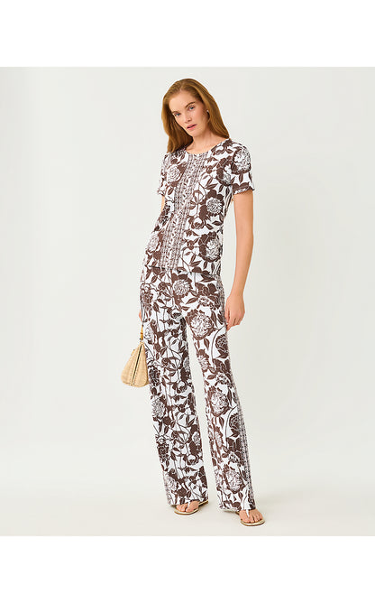 DEMIA UPF 50+ KNIT PANT, RESORT WHITE MARNI ENGINEERED CHILLYLILLY