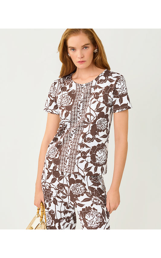 DEMIA UPF 50+ TOP, RESORT WHITE MARNI ENGINEERED CHILLYLILLY