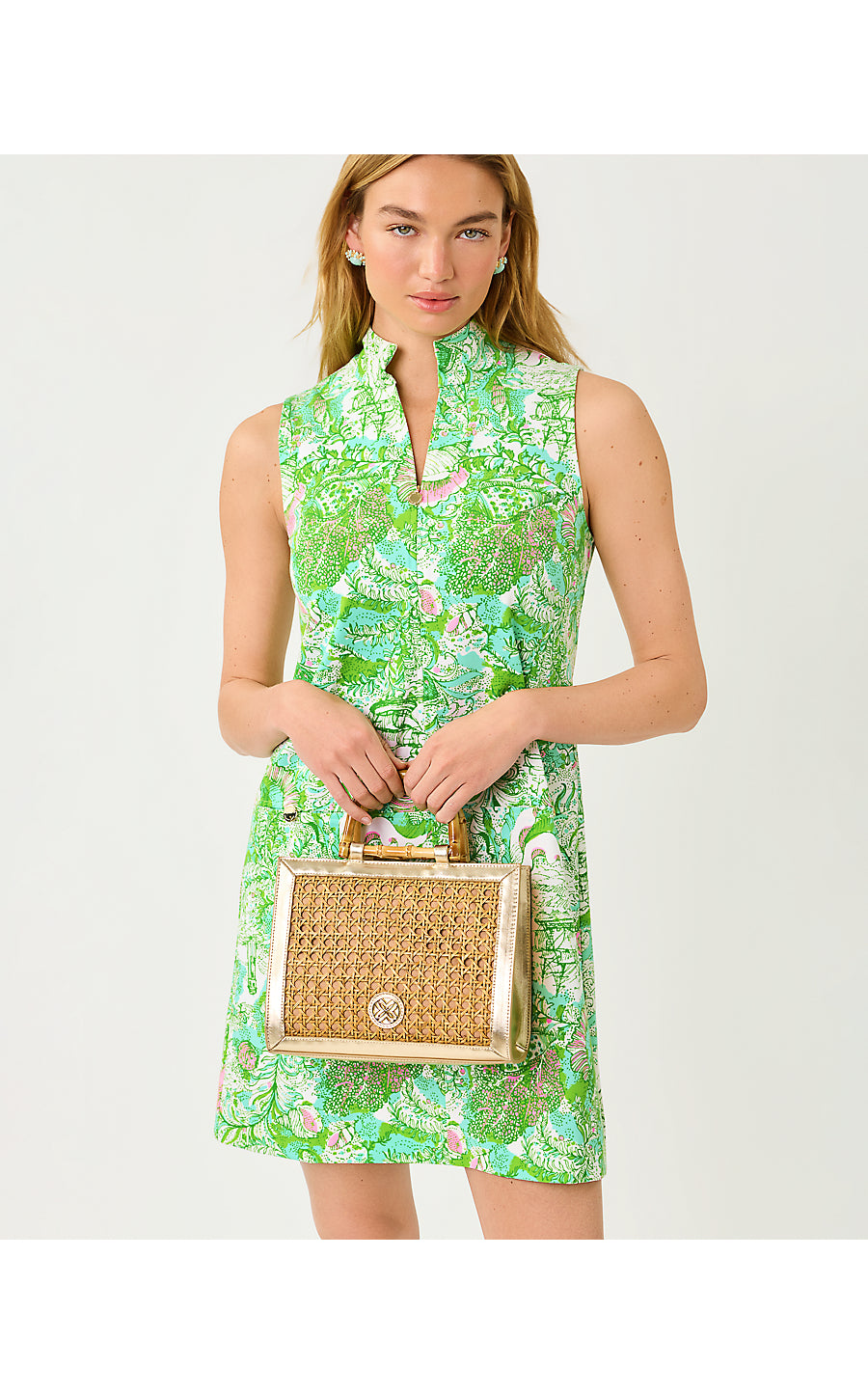 SLEEVELESS ROSEE DRESS, RESORT WHITE SHIP TO SHORE