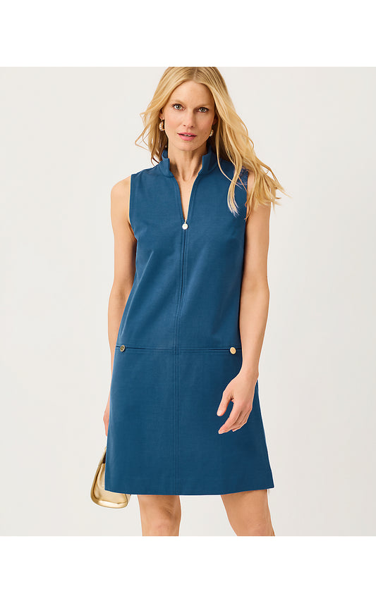 SLEEVELESS ROSEE DRESS, STARLIGHT NAVY
