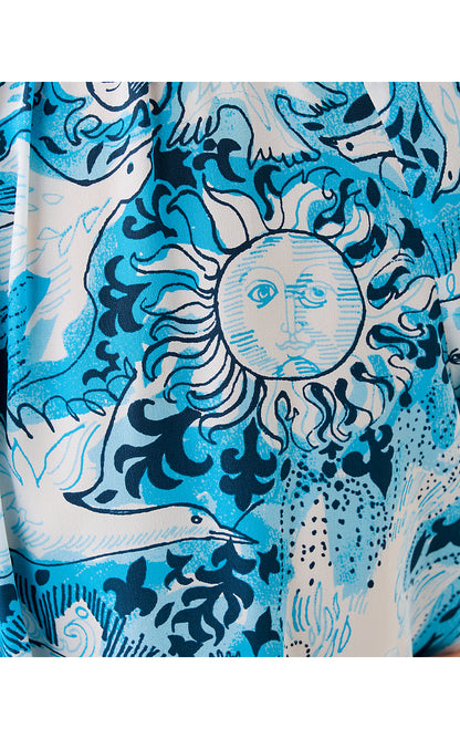 ELSA TOP, BELLEVUE BLUE LILLY GULLS