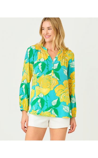 ELSA TOP, BLUE CURACAO ROSE BUD