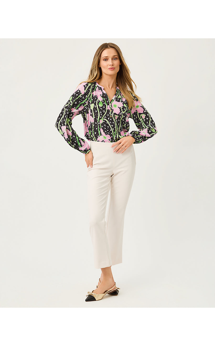 ELSA TOP, ONYX BLUSHING BLOOMS