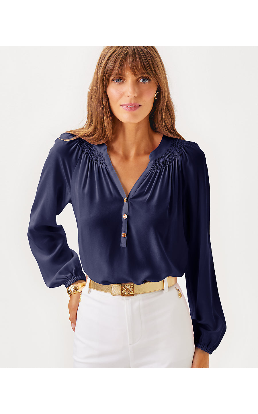 ELSA TOP, TRUE NAVY