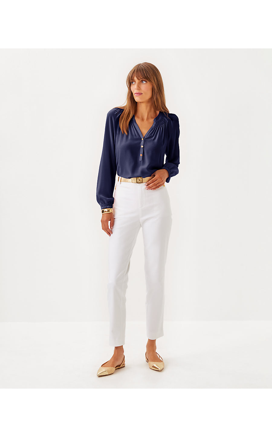 ELSA TOP, TRUE NAVY