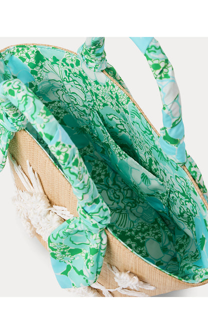 GWP STRAW BAG, MINT CONDITION BURST OF JOY