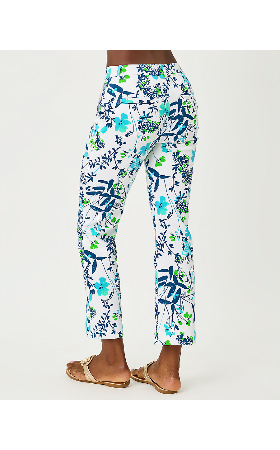 CARWYN CROP FLARE PANT, RESORT WHITE SEA BLOOMS