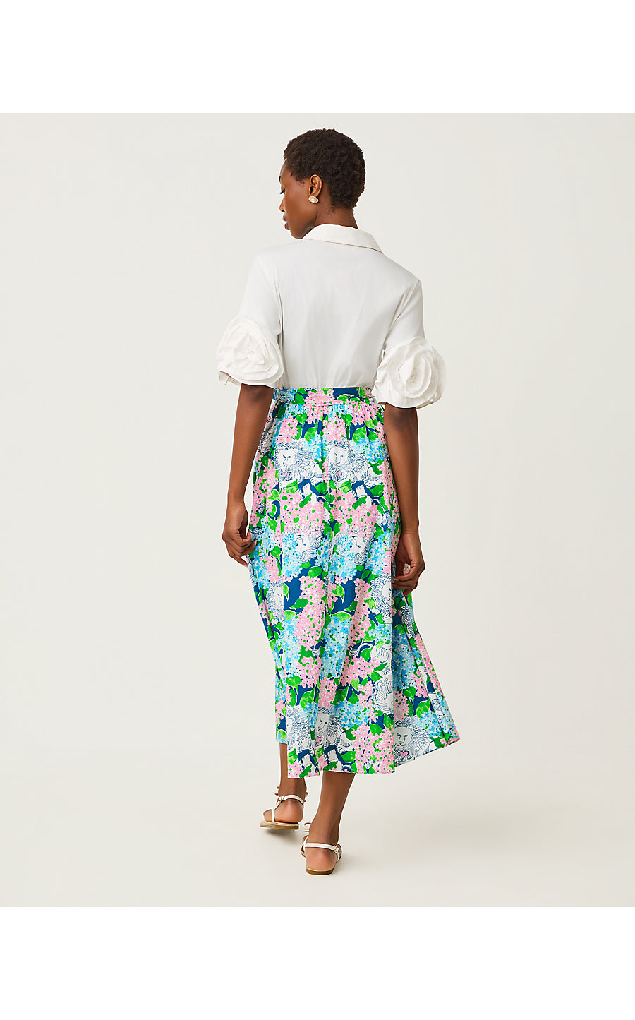 SONAIRE MIDI SHIRTDRESS, STARLIGHT NAVY LYDIA THE LION