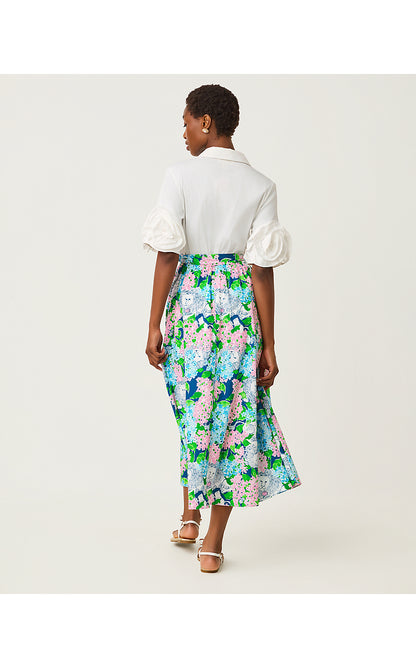 SONAIRE MIDI SHIRTDRESS, STARLIGHT NAVY LYDIA THE LION