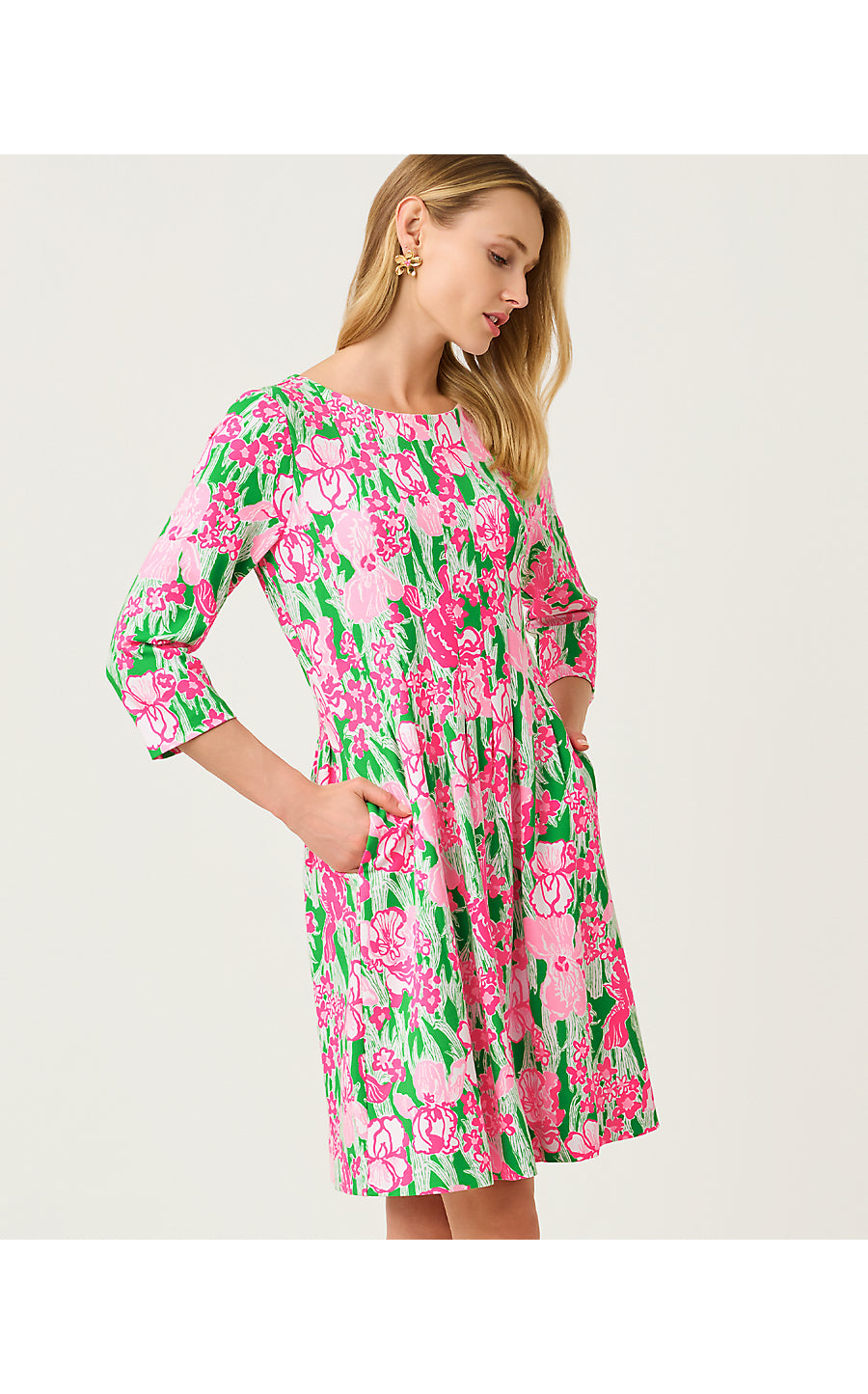 DULCIE DRESS, PUTTING GREEN HANNAH