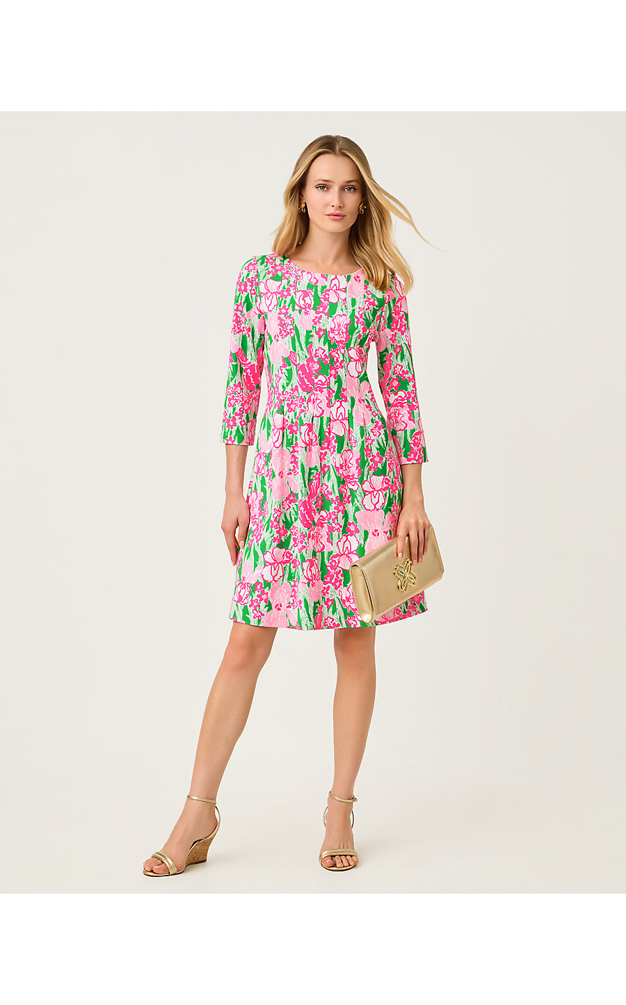 DULCIE DRESS, PUTTING GREEN HANNAH
