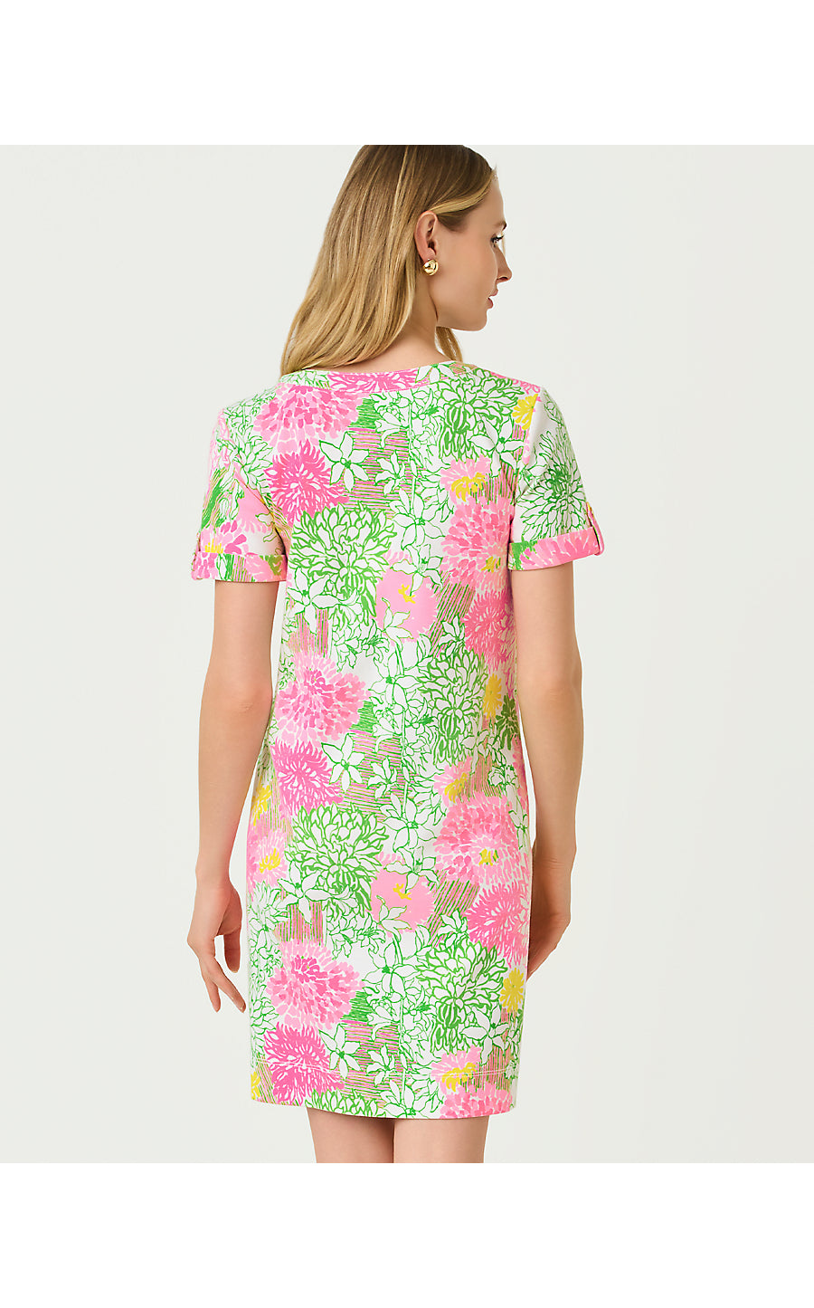 CAMERON DRESS, RESORT WHITE MUM PATCH