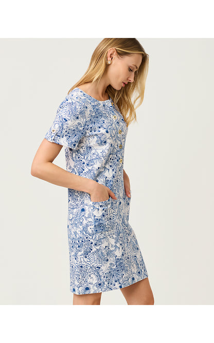 CAMERON DRESS, STARLIGHT NAVY ZOOLOGY
