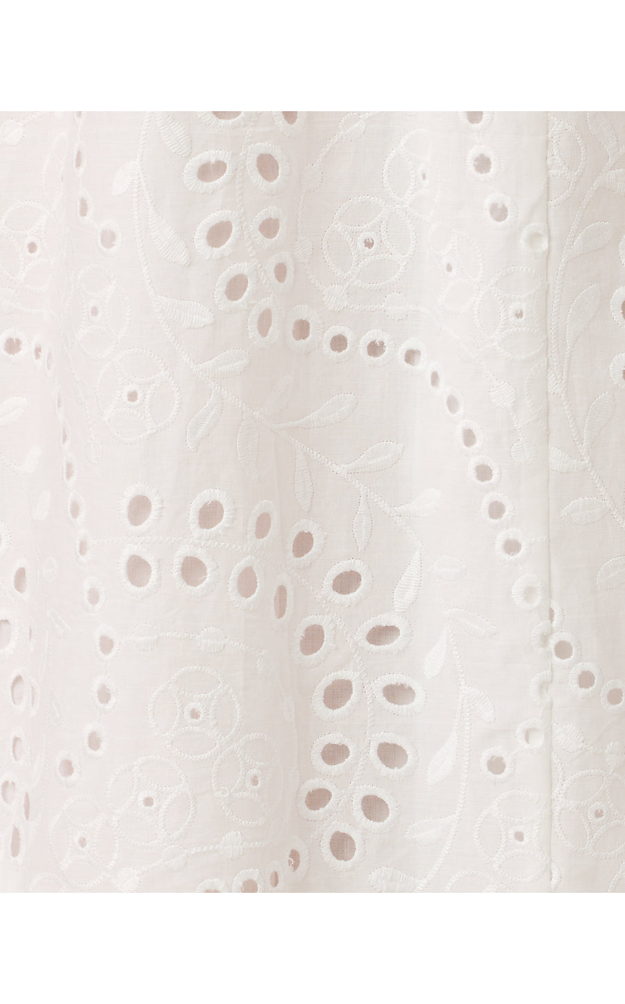 TIAH MIDI DRESS, RESORT WHITE DANCING DAISIES EYELET