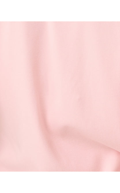 RONSON EYELET KNIT TOP, PINK MUSE