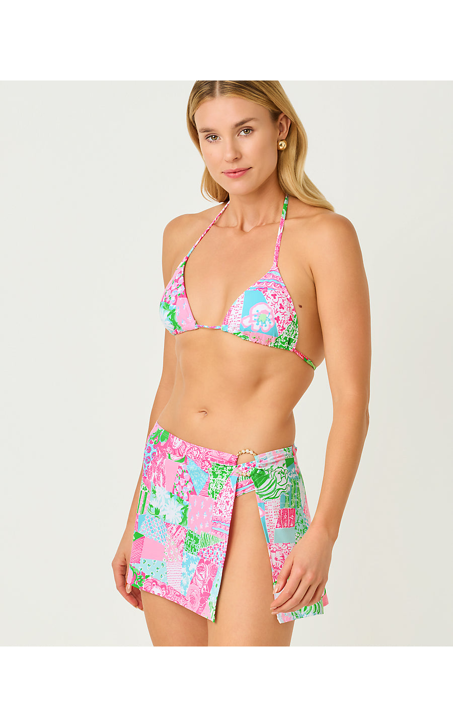 KOHALA SKIRT COVERUP, MULTI CRAZY QUILT