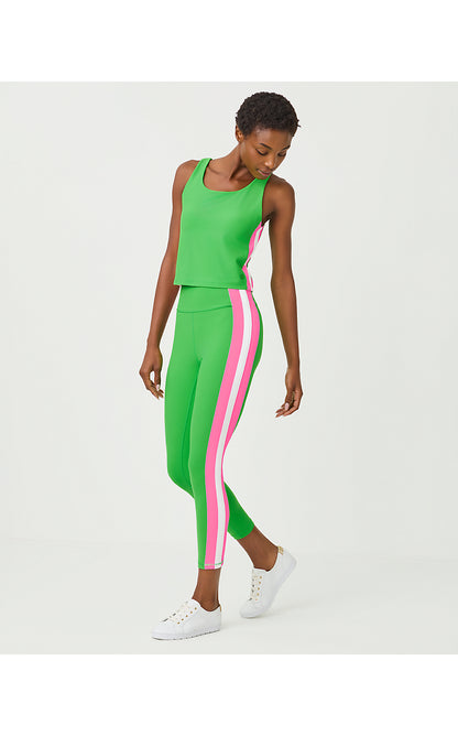 ARI BRA TANK UPF 50+, PUTTING GREEN COLORBLOCK STRIPE