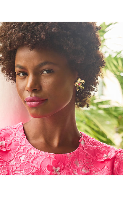 POPPYLAND EARRINGS, CHERRY BLOSSOM PINK