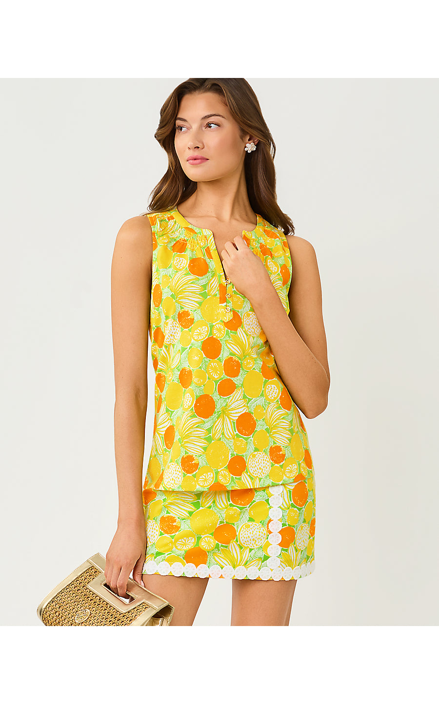 MICHELINA MINI SKORT, ISLAND PALM ZESTY